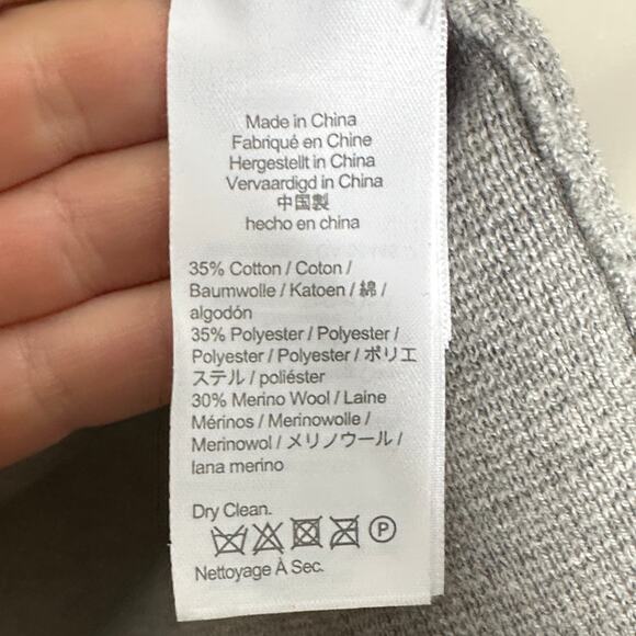 J. CREW Eloise Sweater Blazer Heather Gray Sz Large $178 {TT18} - Picture 5 of 6